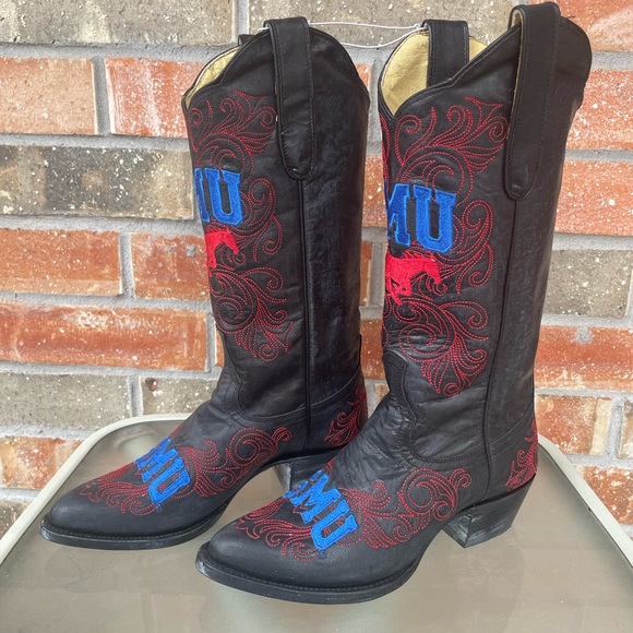 SMU Mustangs Gameday Cowboy Boots - Picture 8 of 8